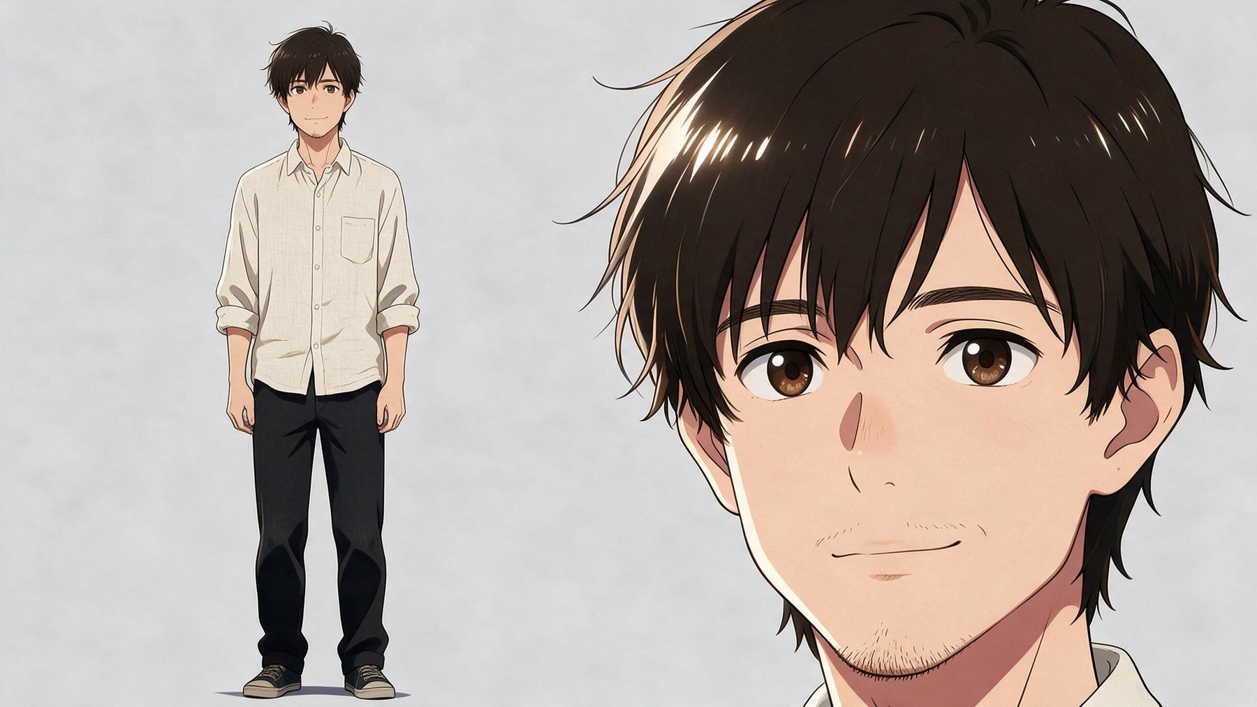 Seven Days' Notice: Noah, full figure and close-up