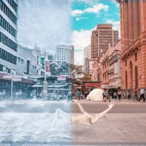 Seasons Divided: Winter and Summer Street
