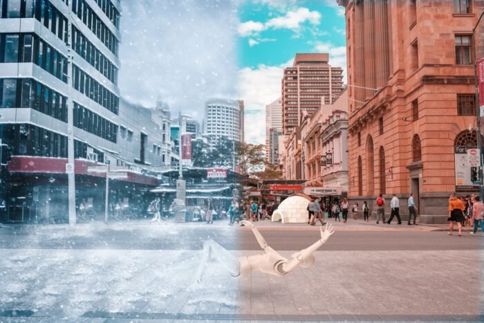 Seasons Divided: Winter and Summer Street